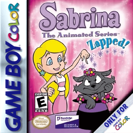 Sabrina Animated Series Zapped box art for GameBoy Color